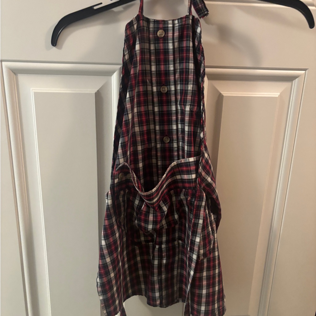 Plaid Halter Apron